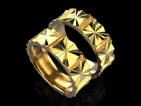 Wedding ring model 887 3D Print Model