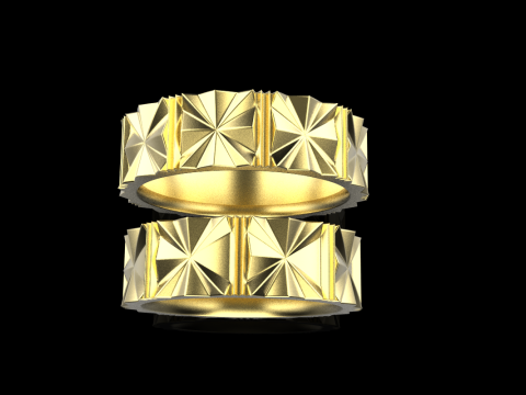 Wedding ring model 887 3D Print Model