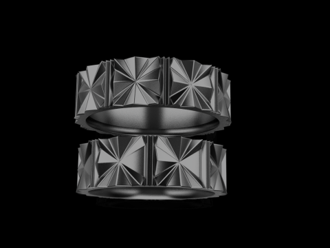 Wedding ring model 887 3D Print Model