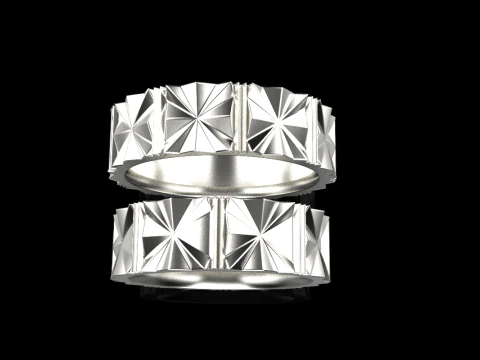 Wedding ring model 887 3D Print Model