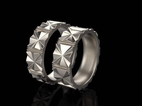 Wedding ring model 887 3D Print Model