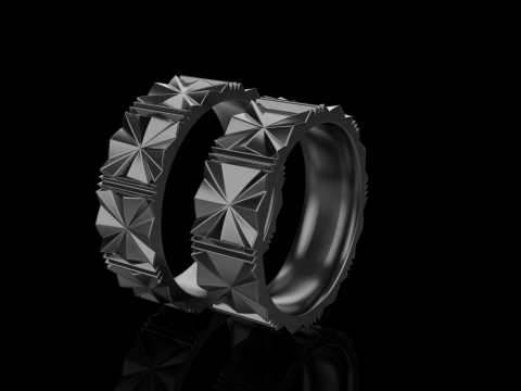 Wedding ring model 887 3D Print Model