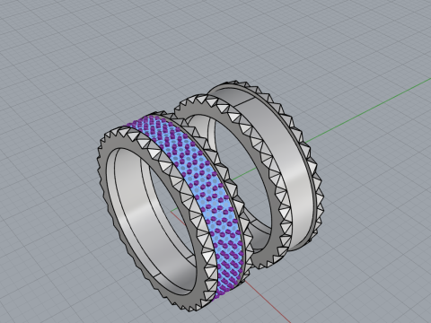 Wedding rings model 886 3D Print Model