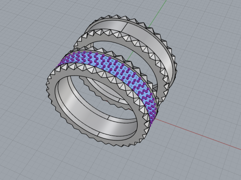 Wedding rings model 886 3D Print Model