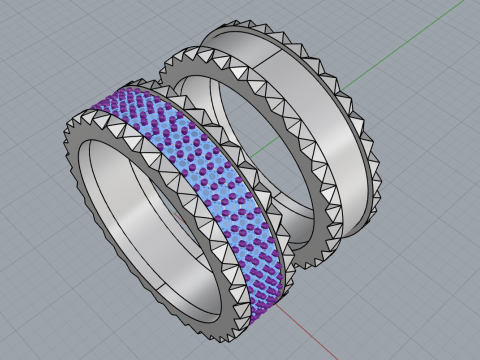 Wedding rings model 886 3D Print Model