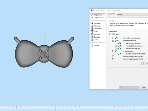 Bow necklace model 885 3D 프린트 모델