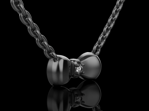 Bow necklace model 885 3D 프린트 모델