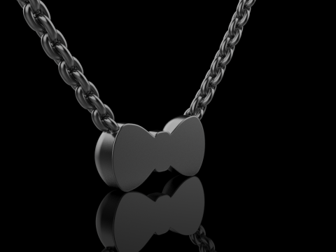 Bow necklace model 885 3D 프린트 모델