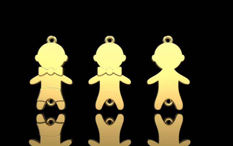 Family pendant boy model 882 Modelo de impresión 3D .c4d .max .obj .3ds .fbx .stl .blend