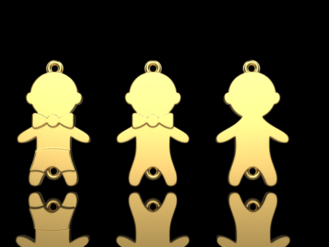 Family pendant boy model 882 Model do druku 3D