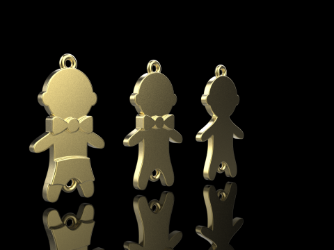 Family pendant boy model 882 Modelo de impresión 3D