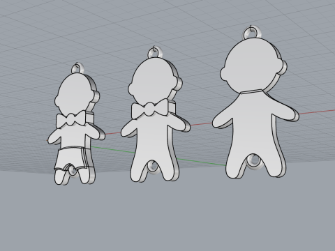 Family pendant boy model 882 Modelo de impresión 3D