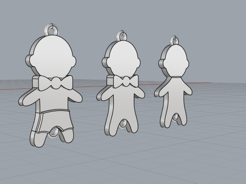 Family pendant boy model 882 Modelo de impresión 3D