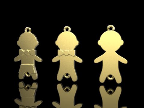 Family pendant boy model 882 Modelo de impresión 3D