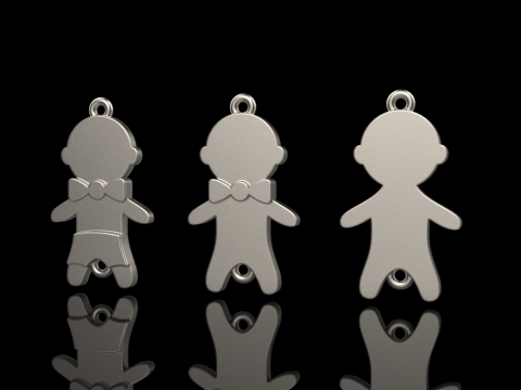 Family pendant boy model 882 Modelo de impresión 3D