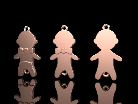 Family pendant boy model 882 Modelo de impresión 3D