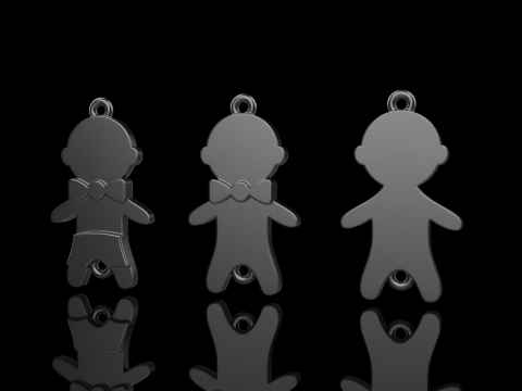 Family pendant boy model 882 Modelo de impresión 3D