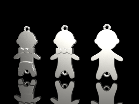 Family pendant boy model 882 Modelo de impresión 3D
