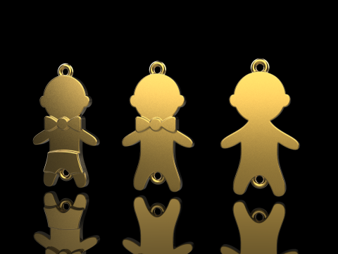 Family pendant boy model 882 Modelo de impresión 3D