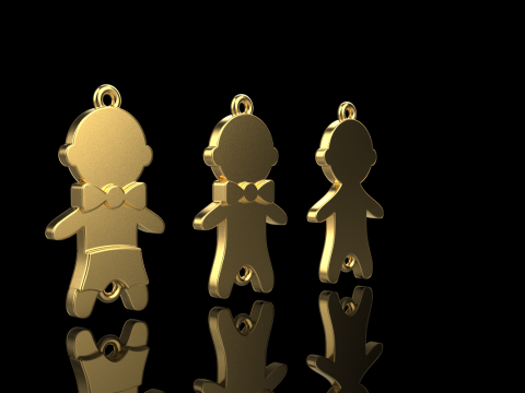 Family pendant boy model 882 Modelo de impresión 3D