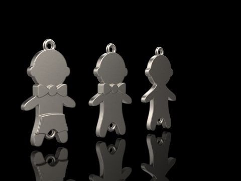 Family pendant boy model 882 Modelo de impresión 3D