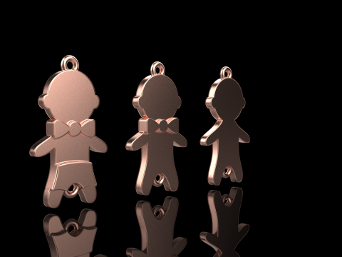 Family pendant boy model 882 Modelo de impresión 3D