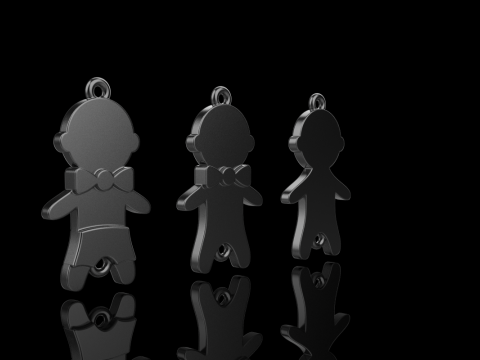 Family pendant boy model 882 Modelo de impresión 3D