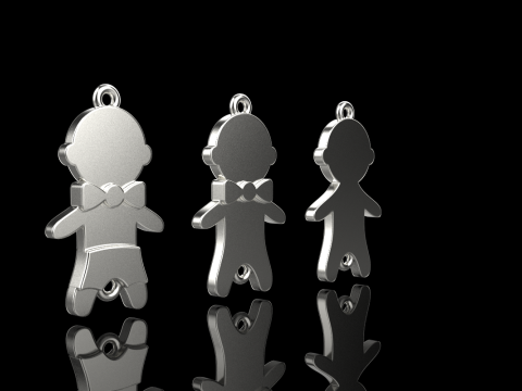 Family pendant boy model 882 Modelo de impresión 3D