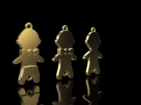 Family pendant boy model 882 Modelo de impresión 3D