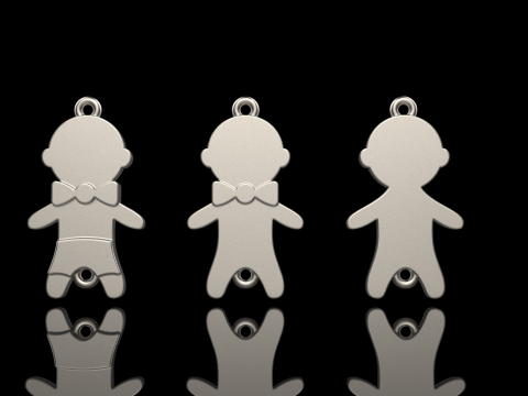 Family pendant boy model 882 Modelo de impresión 3D