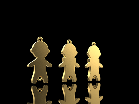 Family pendant boy model 882 Modelo de impresión 3D