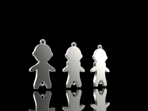 Family pendant boy model 882 Modelo de impresión 3D