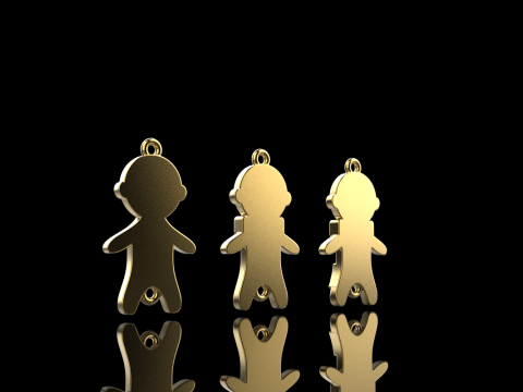 Family pendant boy model 882 Modelo de impresión 3D