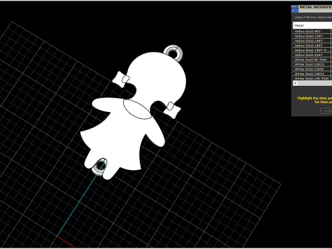 Family pendant girl model 881 3D Print Model