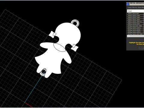 Family pendant girl model 881 3D Print Model