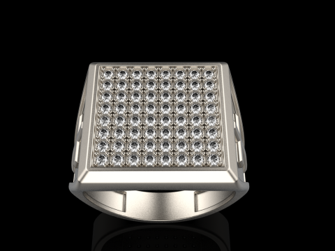 Signet ring with cross model 878 Modelo de Impressão 3D
