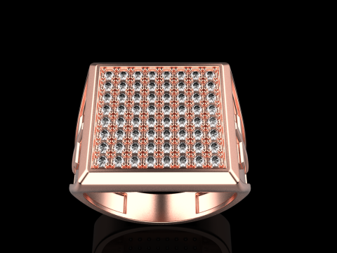 Signet ring with cross model 878 Modelo de Impressão 3D