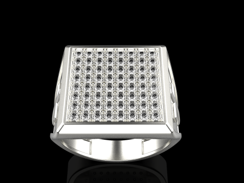 Signet ring with cross model 878 Modelo de Impressão 3D