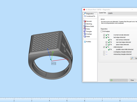 Signet ring with cross model 878 Modelo de Impressão 3D