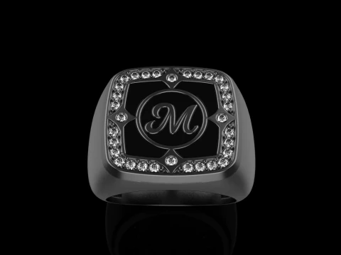 Signet ring model 877 3D Print Model