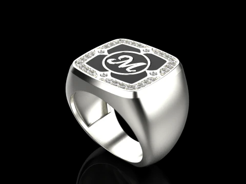 Signet ring model 877 3D Print Model