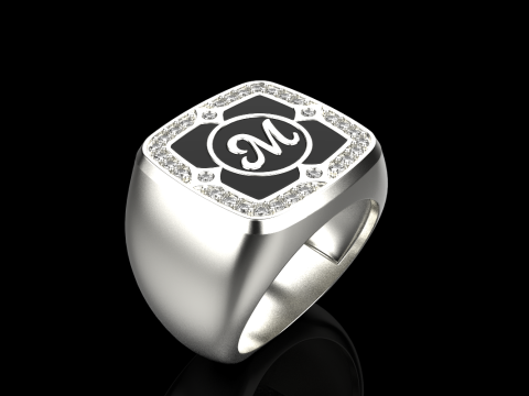 Signet ring model 877 3Dプリントモデル