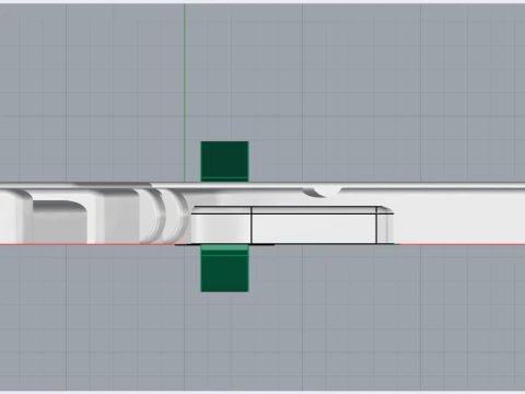 Pistol pendant model 876 3D Print Model