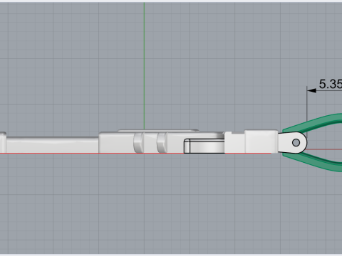 Pistol pendant model 876 3D 打印模型