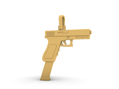 Pistol pendant model 876 3D 打印模型