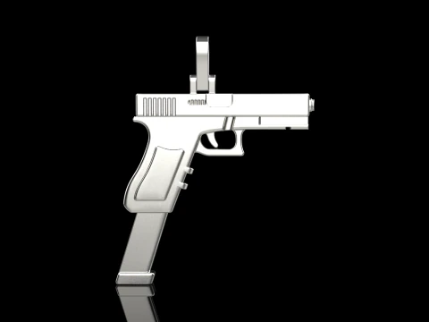 Pistol pendant model 876 3D Print Model