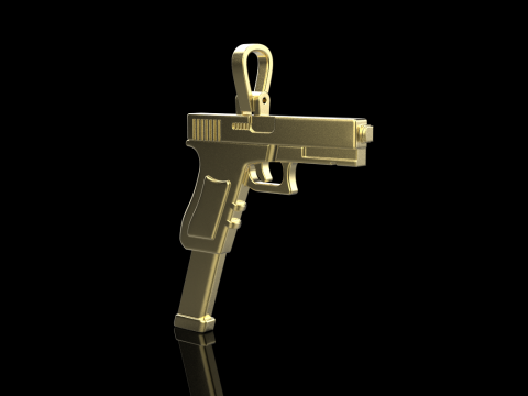 Pistol pendant model 876 3D 打印模型
