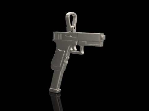 Pistol pendant model 876 3D Print Model