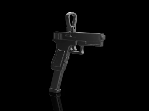 Pistol pendant model 876 3D Print Model