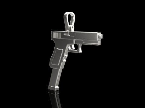 Pistol pendant model 876 3D 打印模型